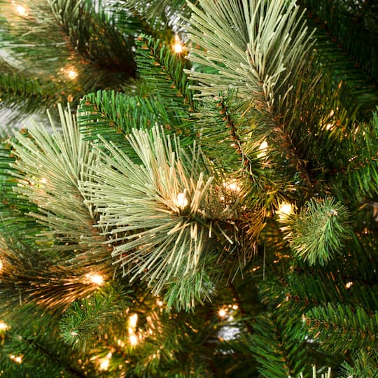 7.5ft. Pre-Lit Charleston Pine Slim Artificial Christmas Tree, Clear Lights